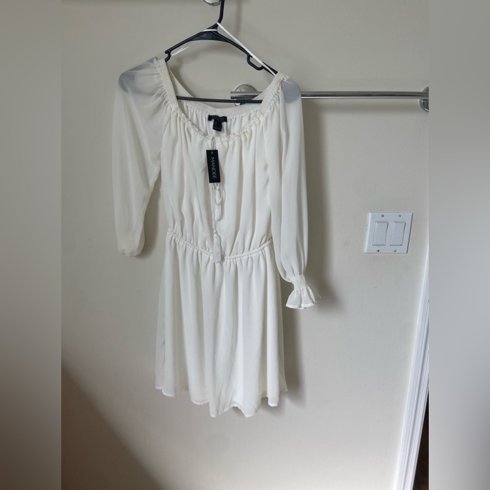White long sleeve dress new tags